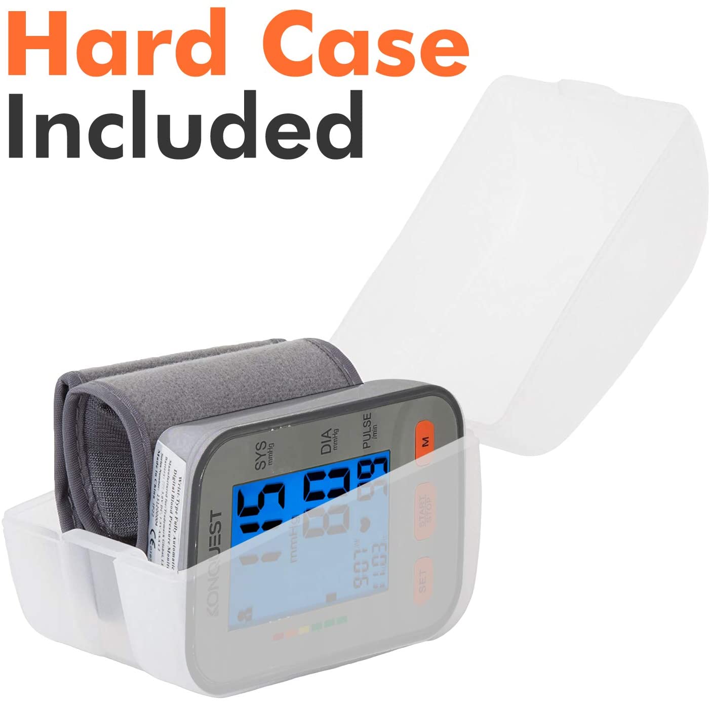 Konquest - 📣NEW PRODUCT!!!!!! Konquest KBP-2910W Automatic Wrist Blood  Pressure Monitor - Accurate, FDA Approved - Adjustable Cuff, Large Screen  Display, Portable Case - Irregular Heartbeat & Hypertension Detector . . . #
