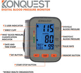Konquest Digital Wrist Blood Pressure Monitor KBP-2910W