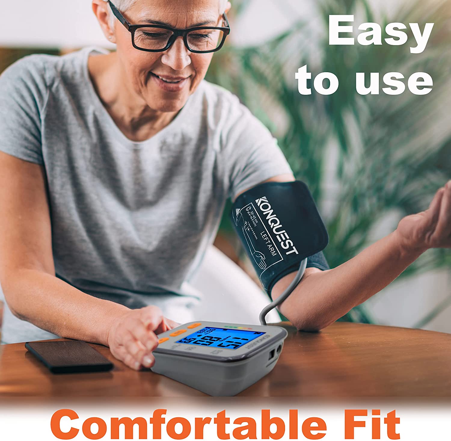 Konquest - 📣NEW PRODUCT!!!!!! Konquest KBP-2910W Automatic Wrist Blood  Pressure Monitor - Accurate, FDA Approved - Adjustable Cuff, Large Screen  Display, Portable Case - Irregular Heartbeat & Hypertension Detector . . . #